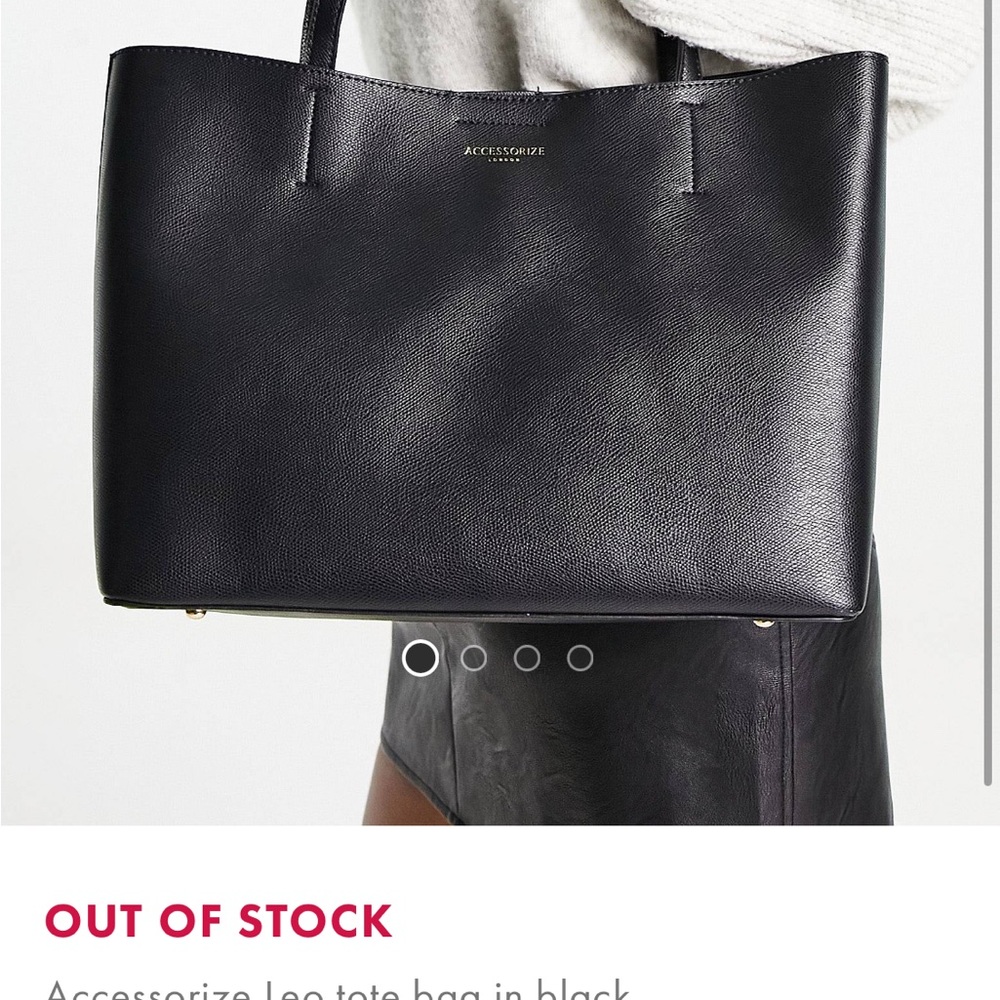 ASOS ACCESSORIZE LEO TOTE BAG